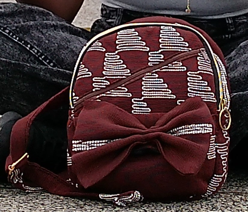 Aso-oke backpack